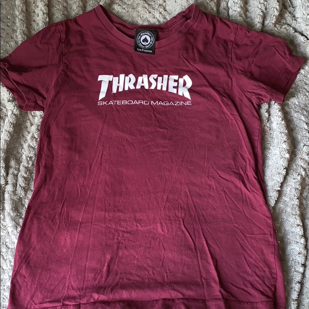 MAROON THRASHER SHIRT